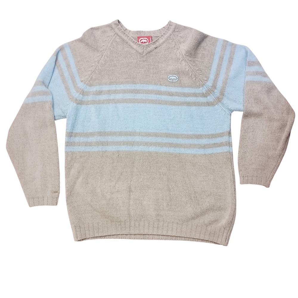 Ecko Unlimited Striped V-Neck Sweater‎ SKUM049